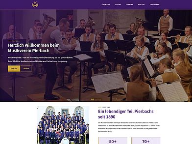 Musikverein Pierbach Screenshot