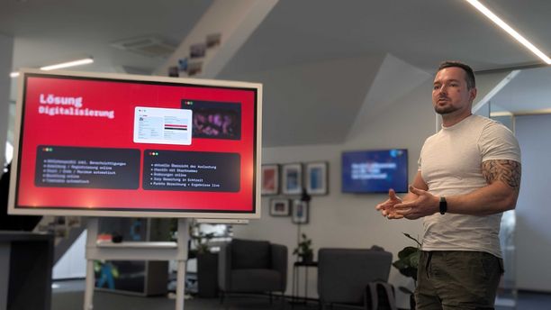 ANBF Präsentation Philipp Parzer bei der Präsentation der ANBF Software